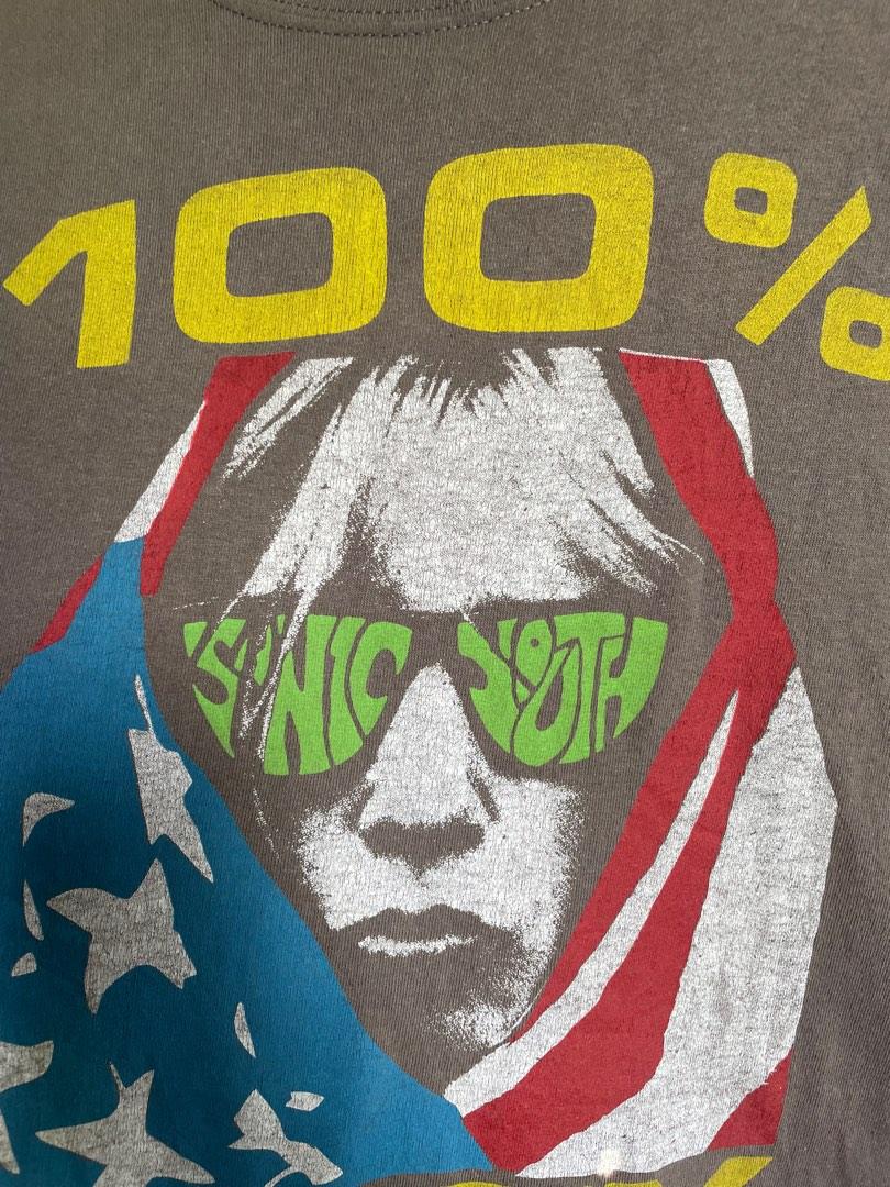 Vtg sonic youth 100 dirty album band tshirt, Men's Fashion, Tops