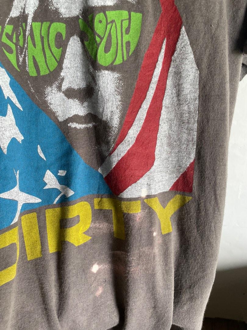 Vtg sonic youth 100 dirty album band tshirt, Men's Fashion, Tops