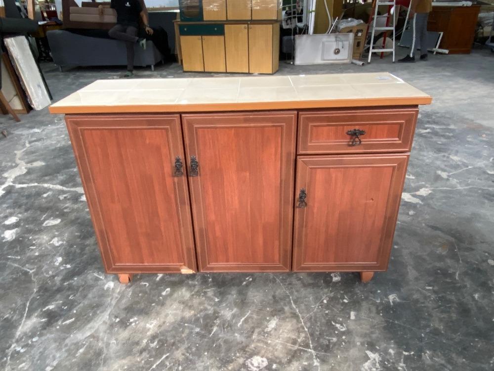 Wooden Low Kitchen with Drawer / Dapur Rendah Kayu