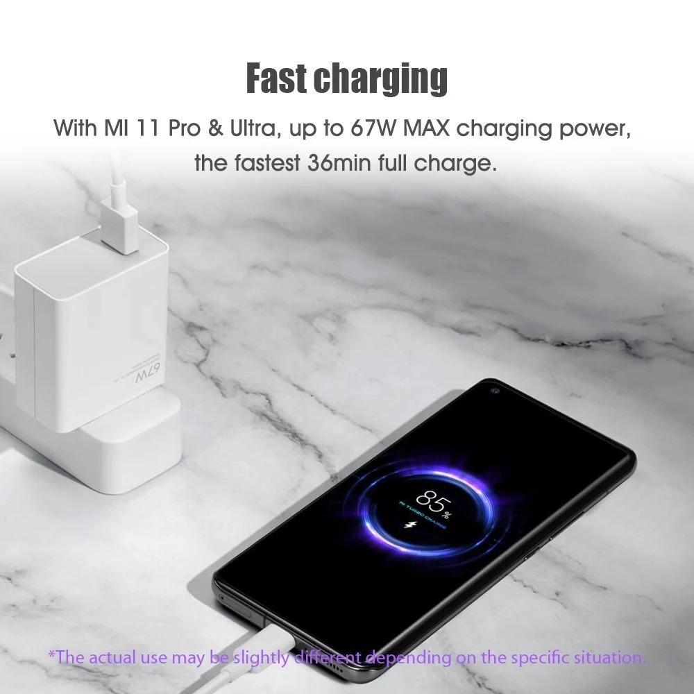 Xiaomi 67W Charging Combo (Type-A) I 6 Months Warranty, Mobile Phones &  Gadgets, Mobile & Gadget Accessories, Chargers & Cables on Carousell