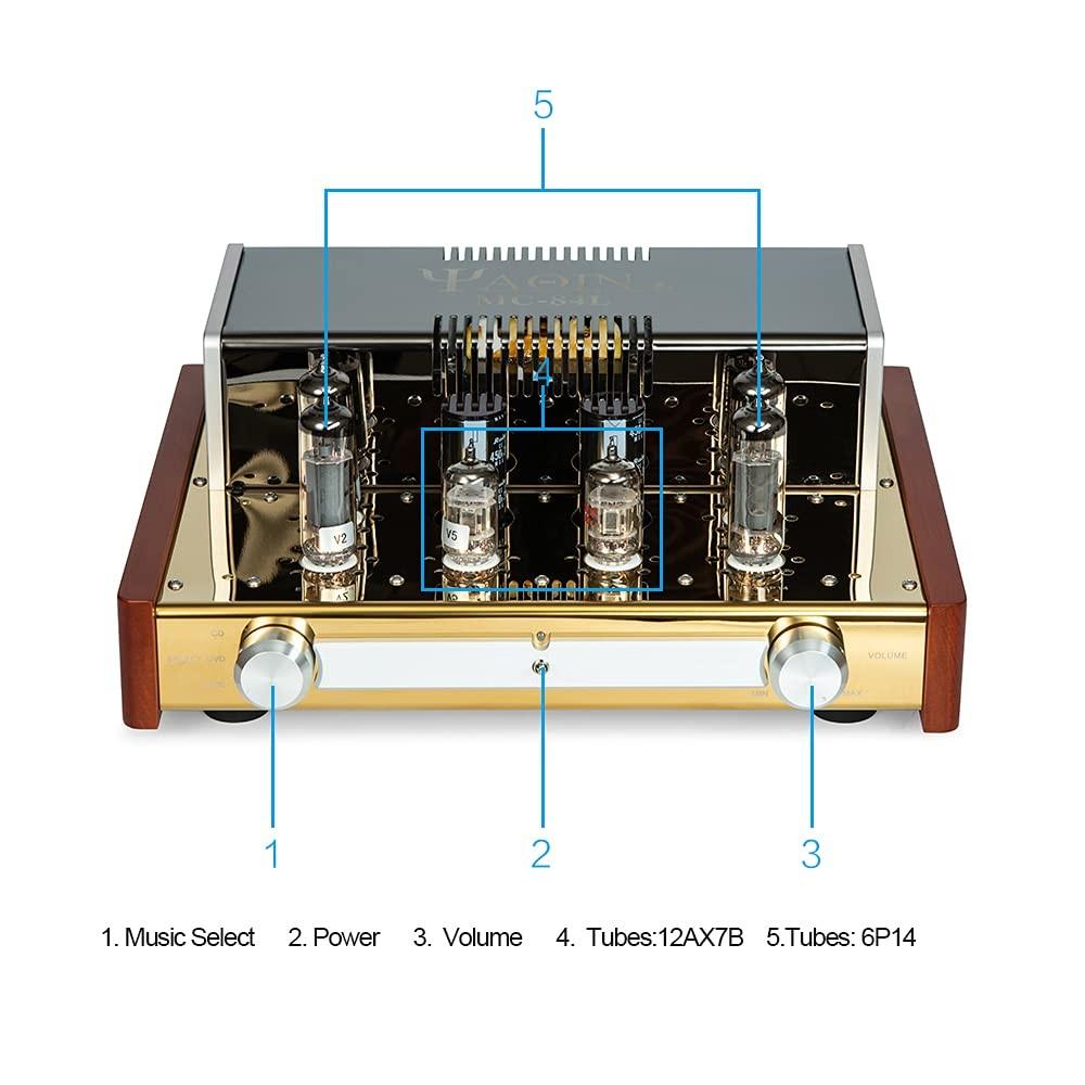 YAQIN MC84L Stereo Valve Tube Vacuum Tube Class A PushPull Integrated