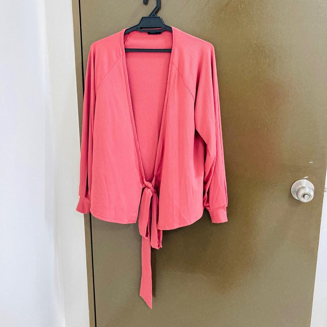ZALORA Pink Cardigan, Women's Fashion 