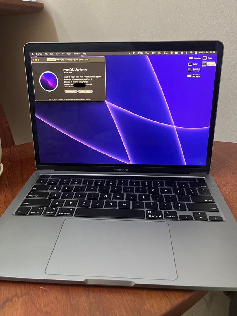 13 inch Macbook Pro 2020 (Intel i5 16GB ram 512GB SSD), Computers ...
