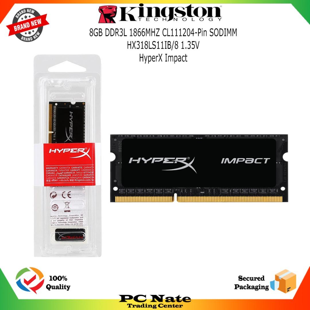 8GB DDR3L DDR3 1866MHZ CL111 204 Pin SODIMM HX318LS11IB 8 1.35V HyperX Impact