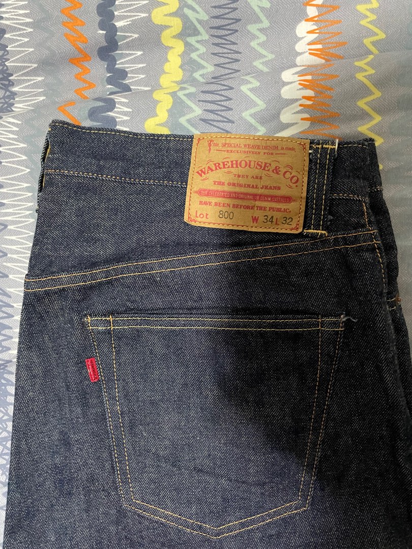 WAREHOUSE & CO.ノンウォッシュインディゴデニムLot800 W32