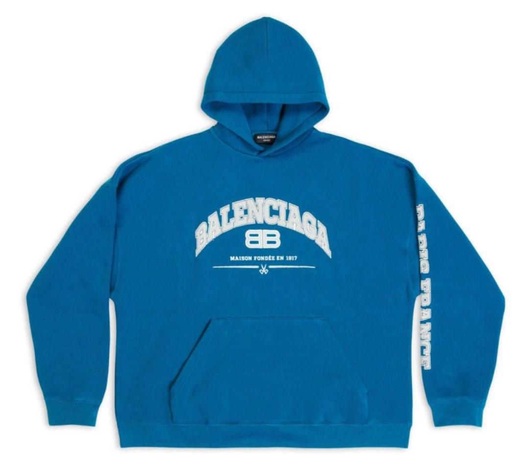 Balenciaga teal hoodie online