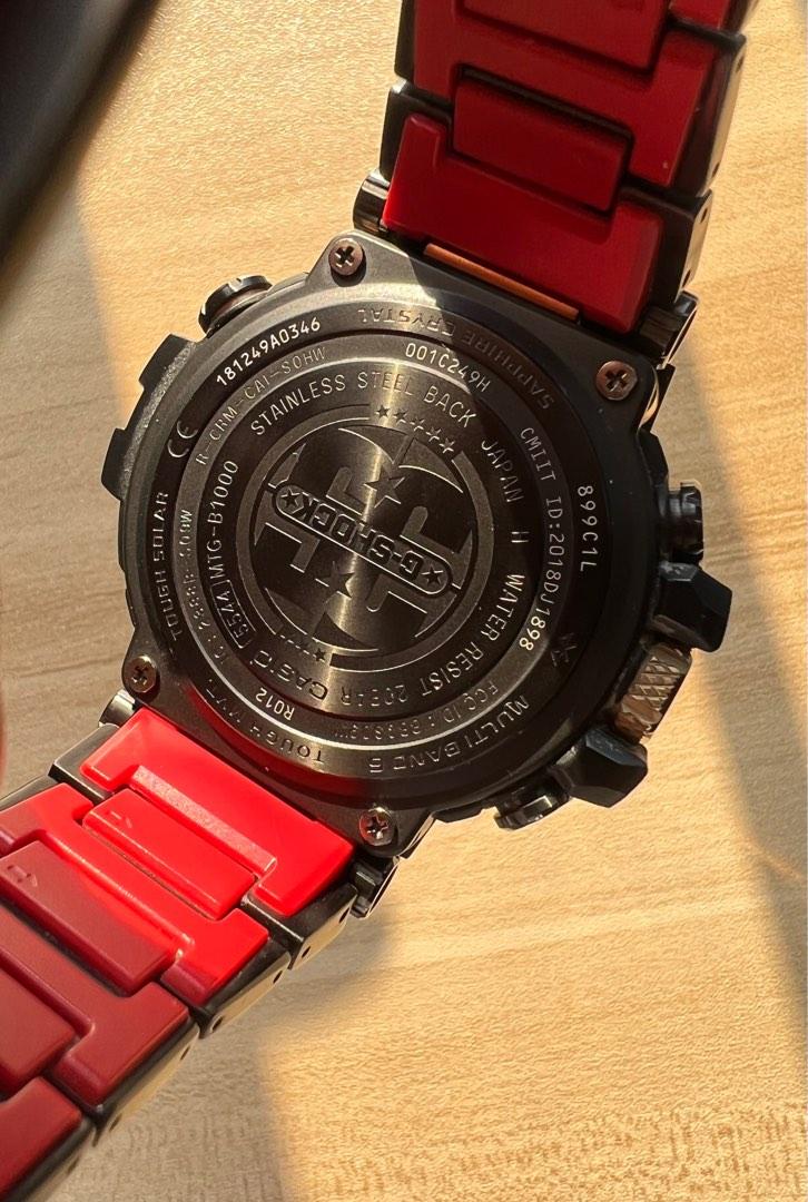 日本版Casio G shock MTG 35周年紀念版B1000TF-1AJR, 名牌, 手錶