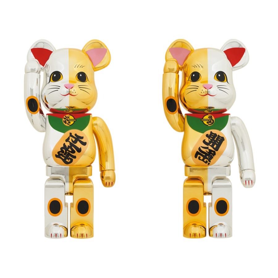 デウス エクスマキナ BE@RBRICK 招き猫 開運 銀 × 千万両 金 1000