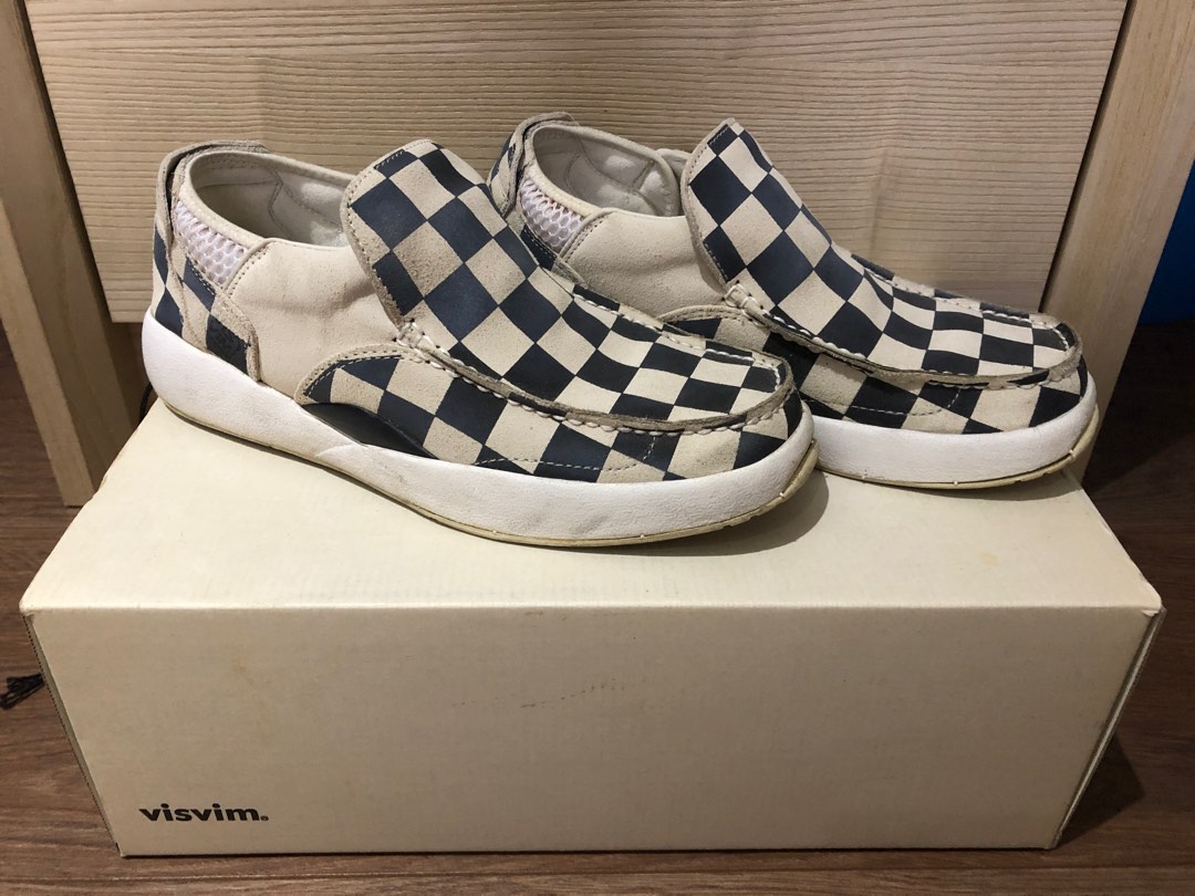 正品 日本購入 visvim twombly 棋盤格