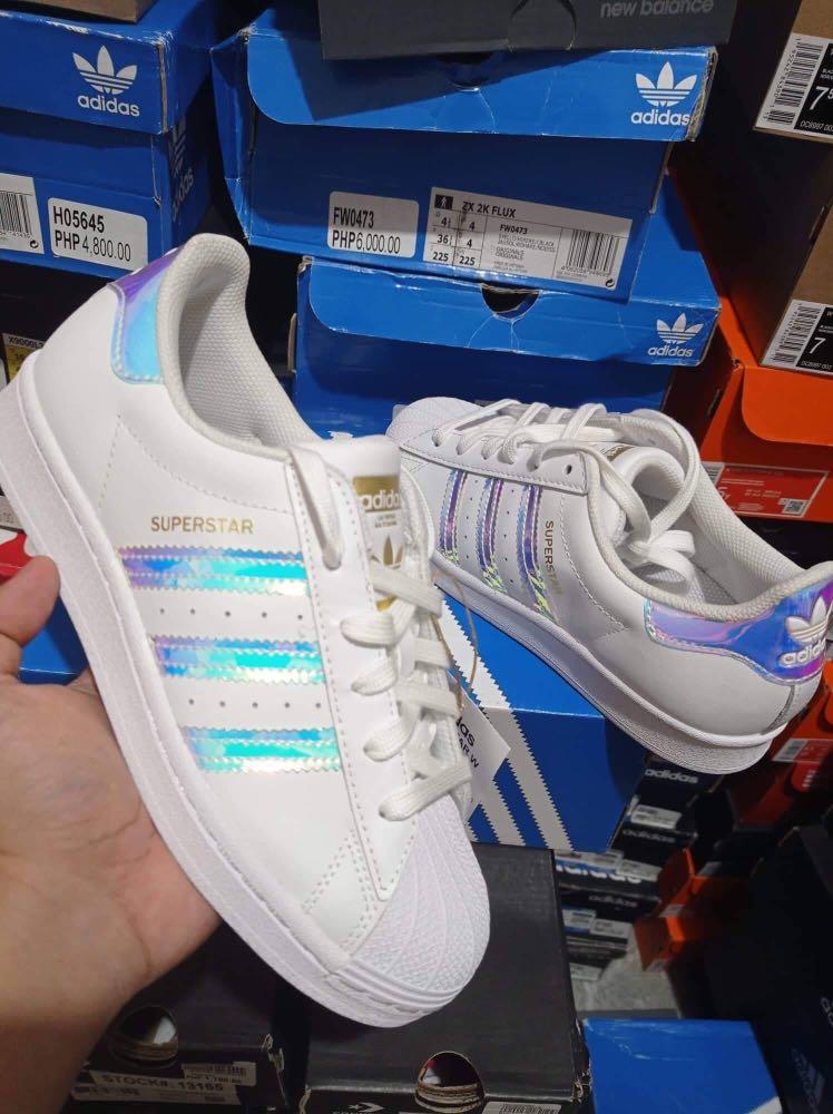 Adidas Superstar Hologram, Women's Fashion, Footwear, on Carousell