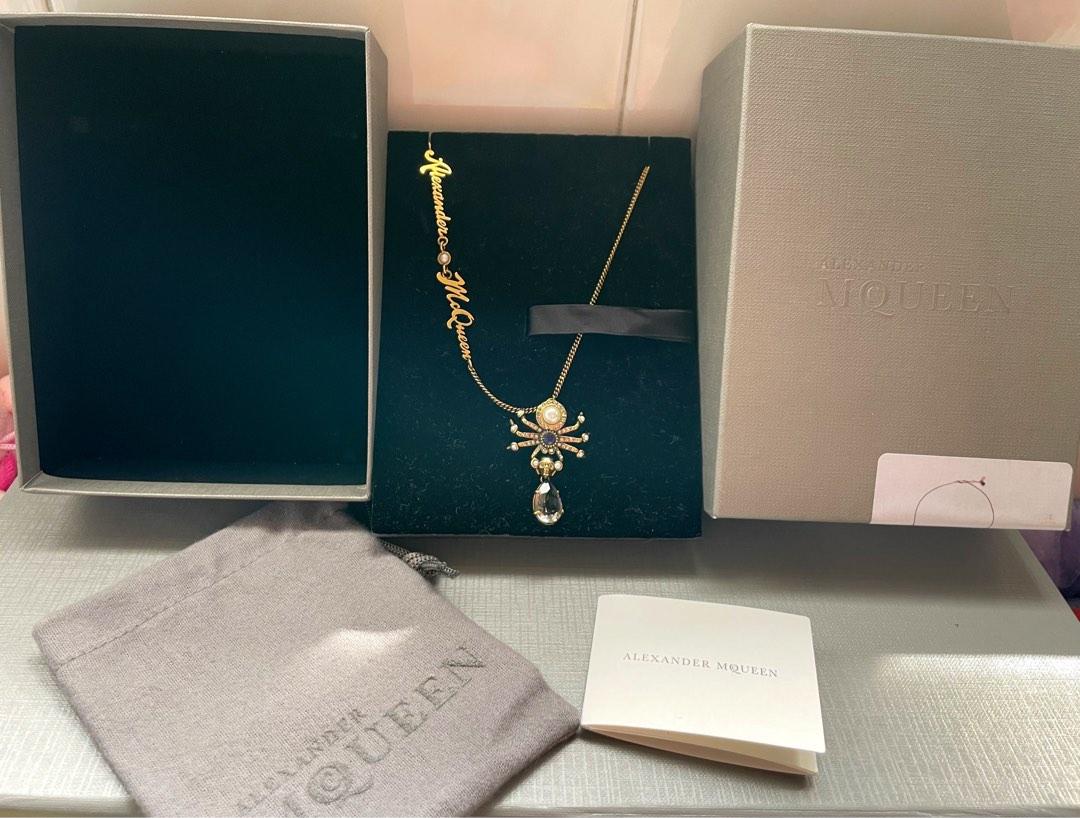 Alexander mcqueen beetle necklace hot sale