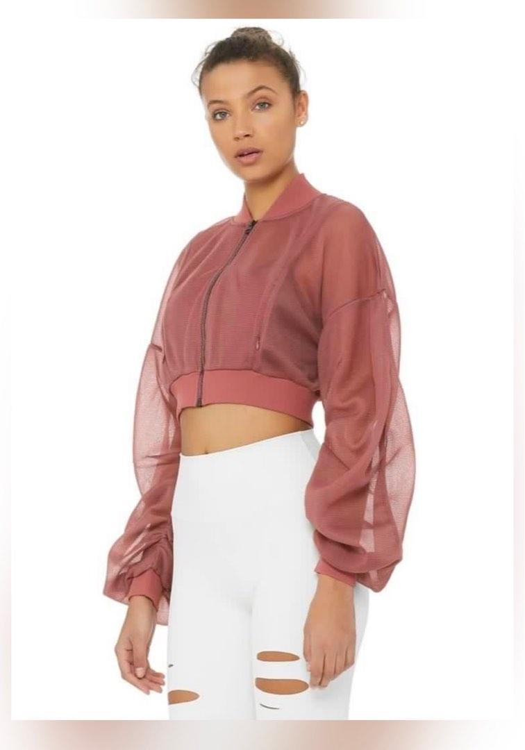 Aloyoga crop jacket, 女裝, 外套及戶外衣 