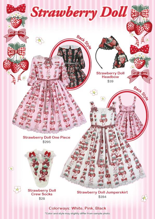 Lolita - Angelic Pretty - Strawberry Doll OP , Women's Fashion ...