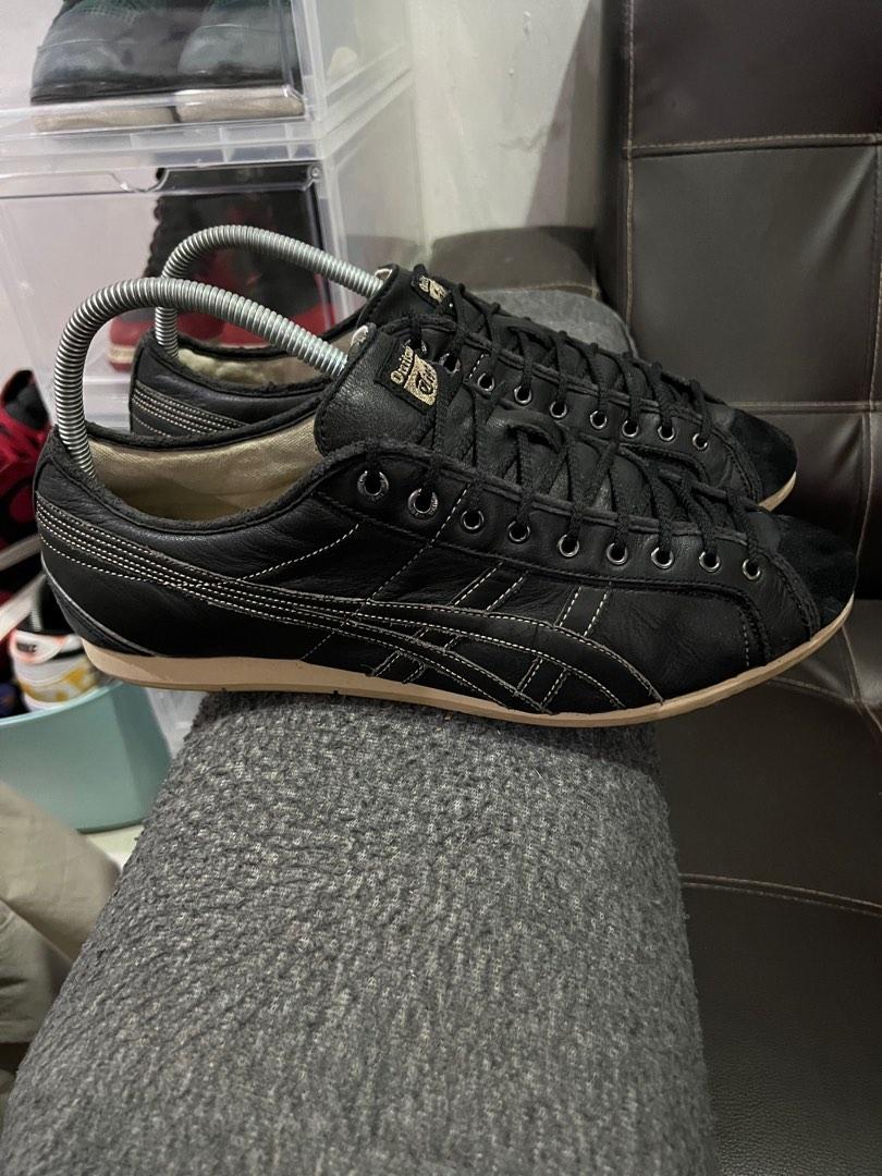 Asics Onitsuka Tiger Olympos Black Leather 11UK Men s Fashion