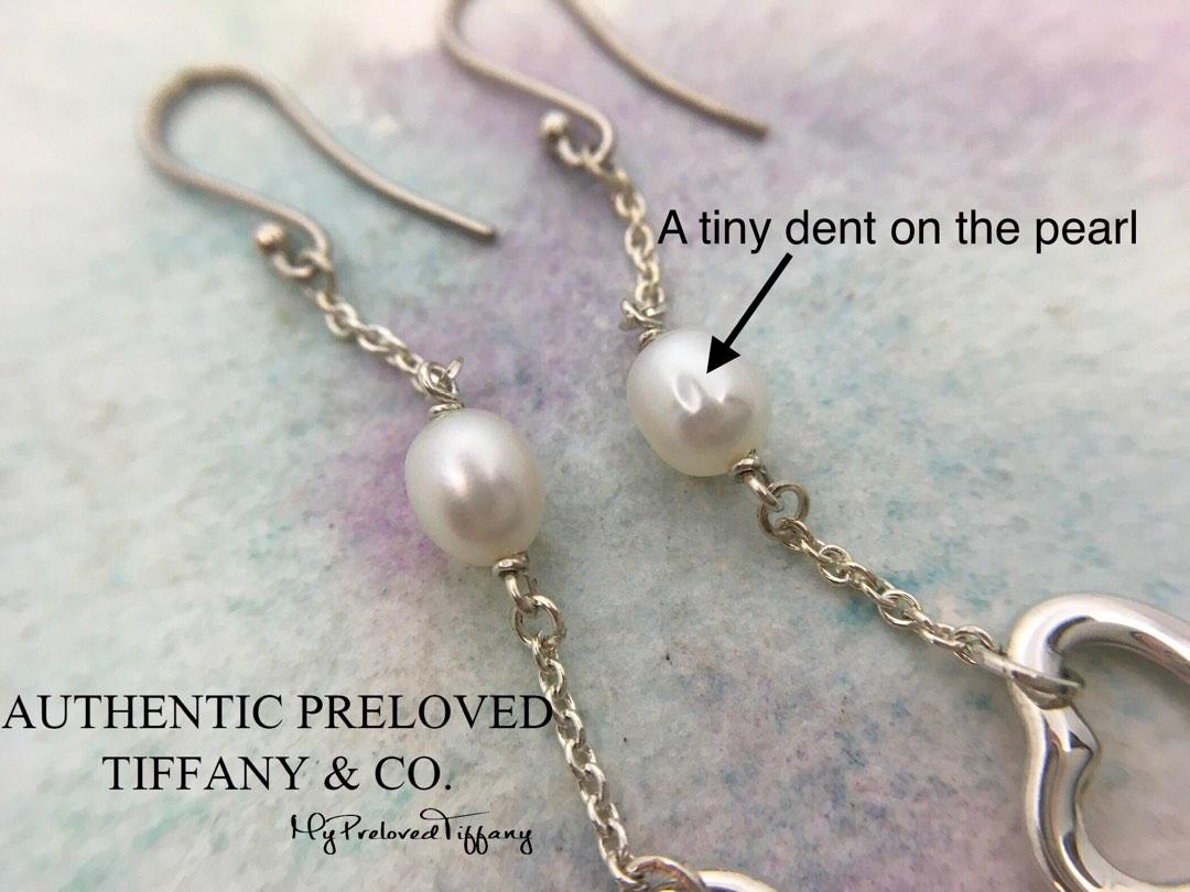 Tiffany and co pearl drop earrings clearance