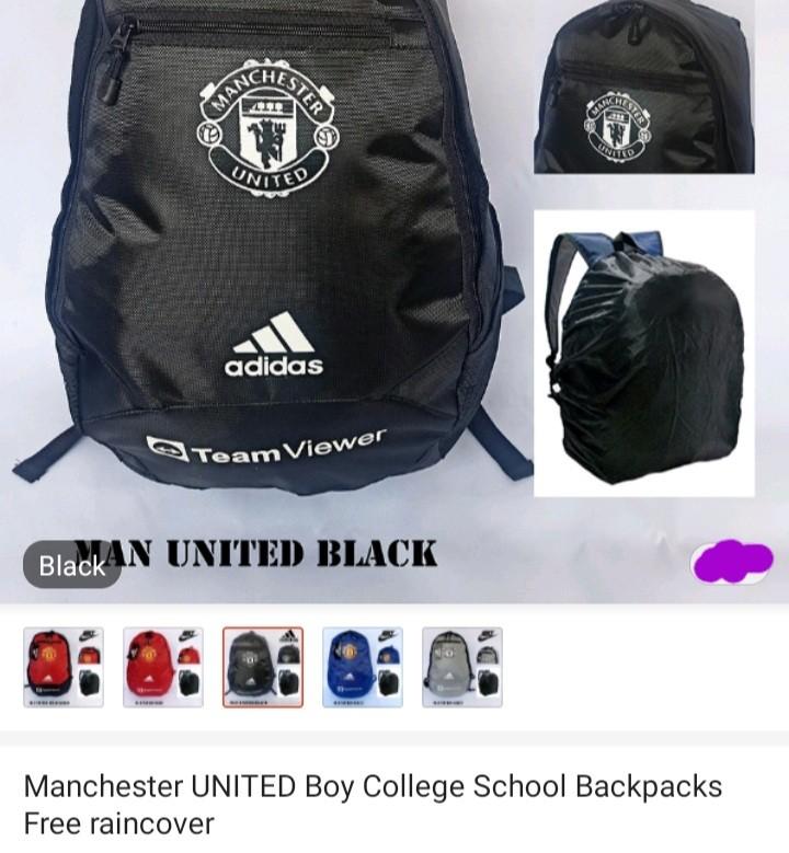 Man united deals school bag