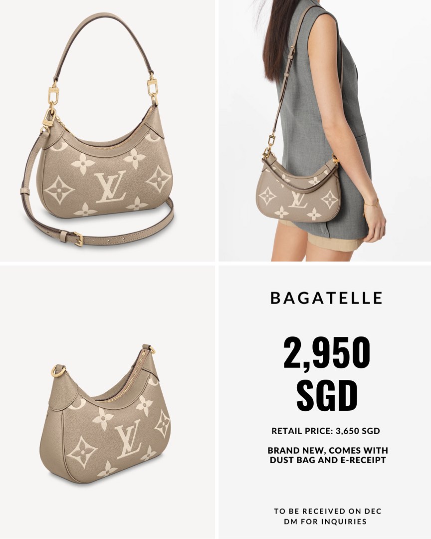 Brand new LV Bagatelle on all colors, Luxury, Bags & Wallets on Carousell
