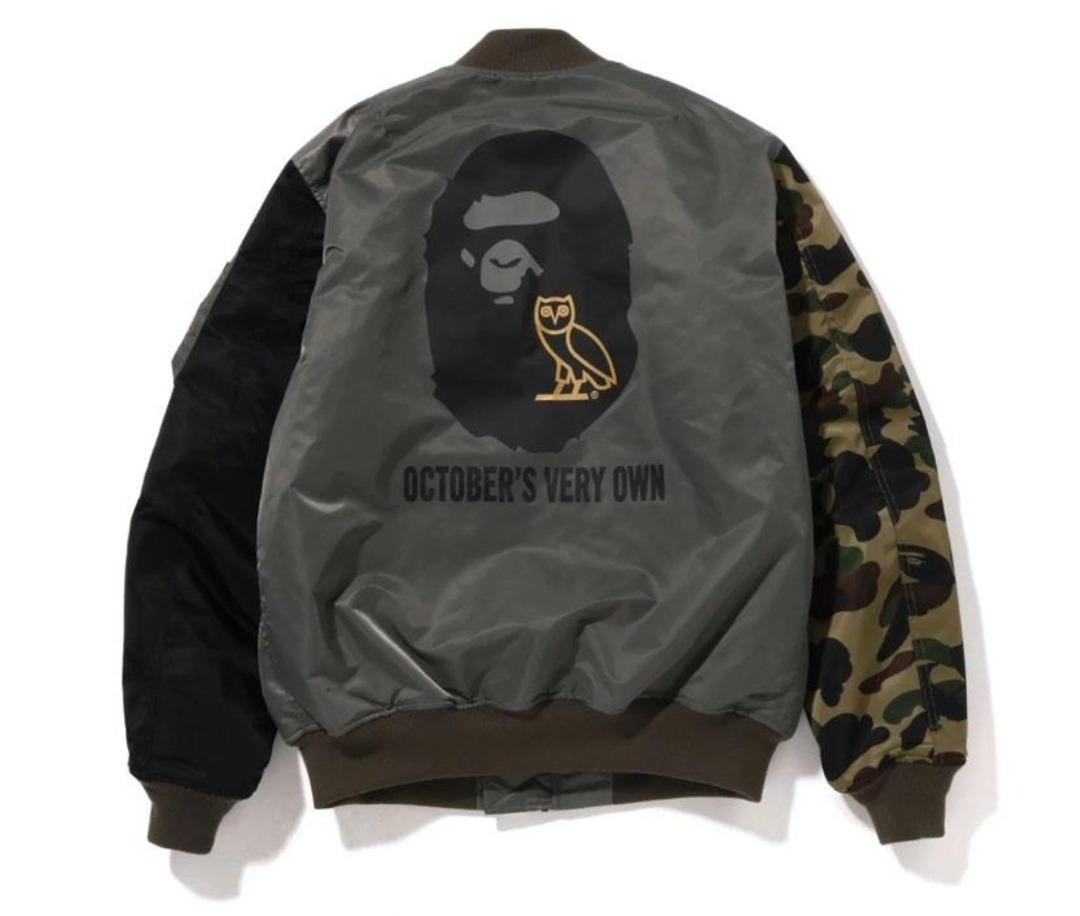 OVO BAPE コラボ LOOSE FIT MA-1 ジャケット ドレイク