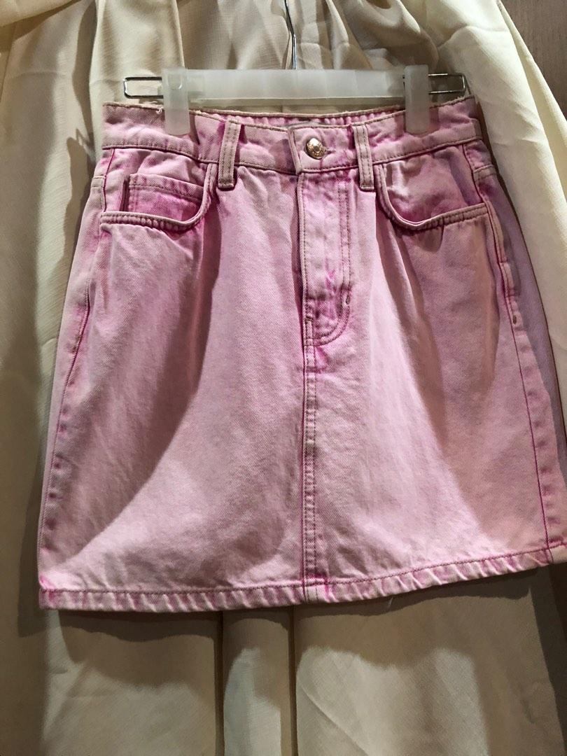 Pink sales skirt bershka