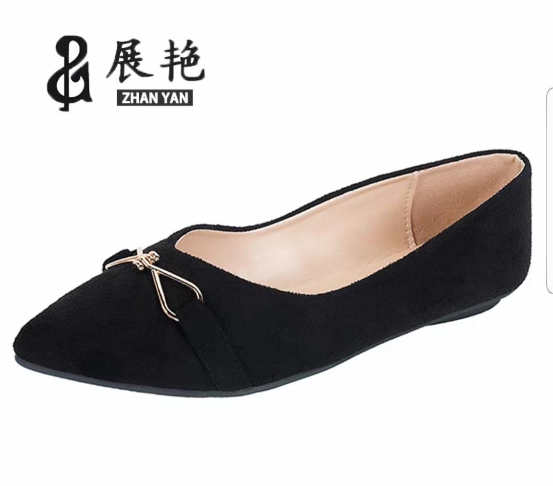 Next womens black flat shoes online