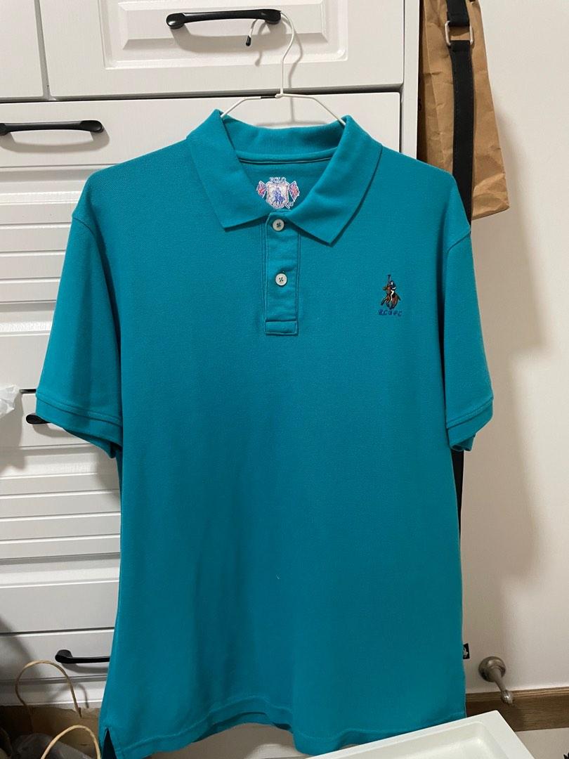 HF apparel navy blue polo tee