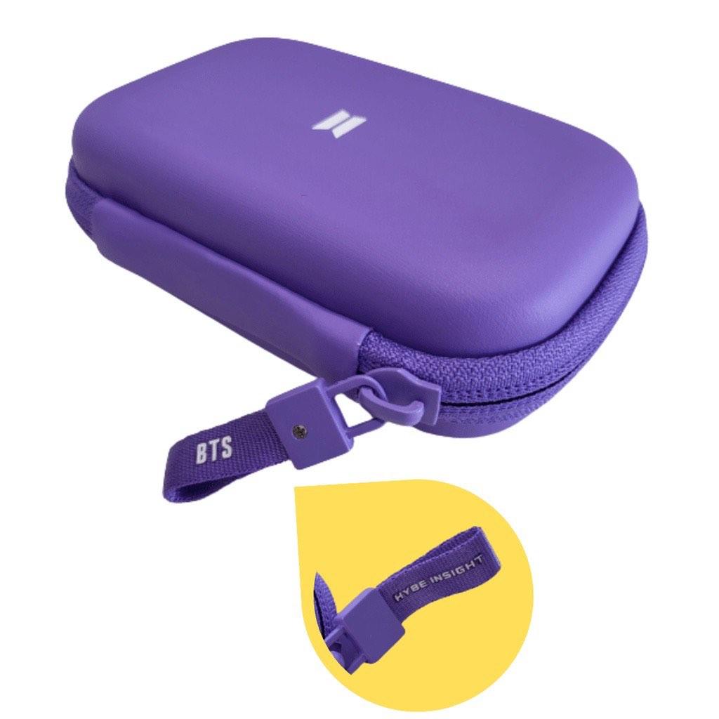 BTS Mic Badge Case Purple HYBE INSIGHT, Hobbies & Toys, Memorabilia