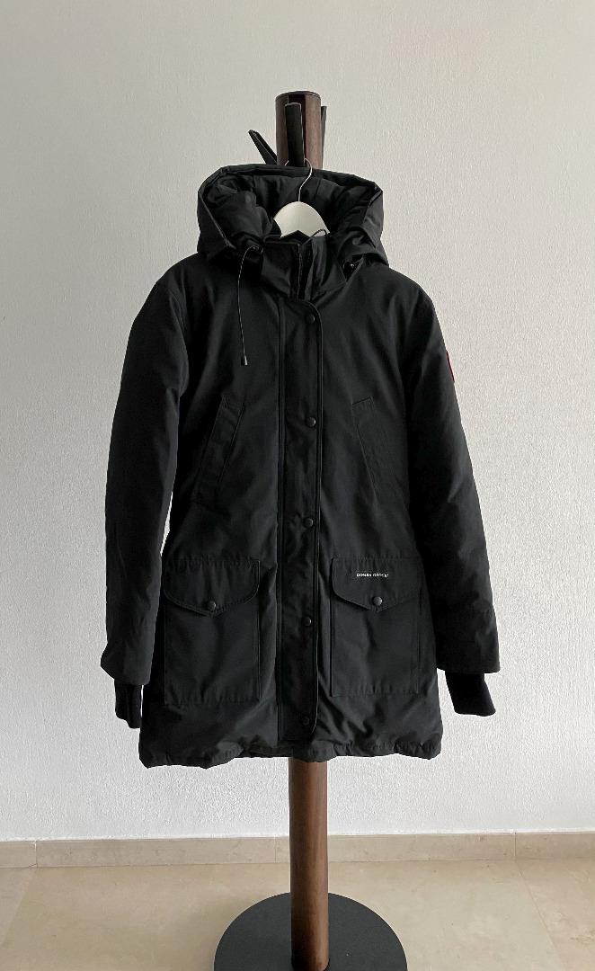 Canada Goose Fur Trim Hooded Quilted Long Parka for Women Women s Fashion Coats Jackets and Outerwear on Carousell