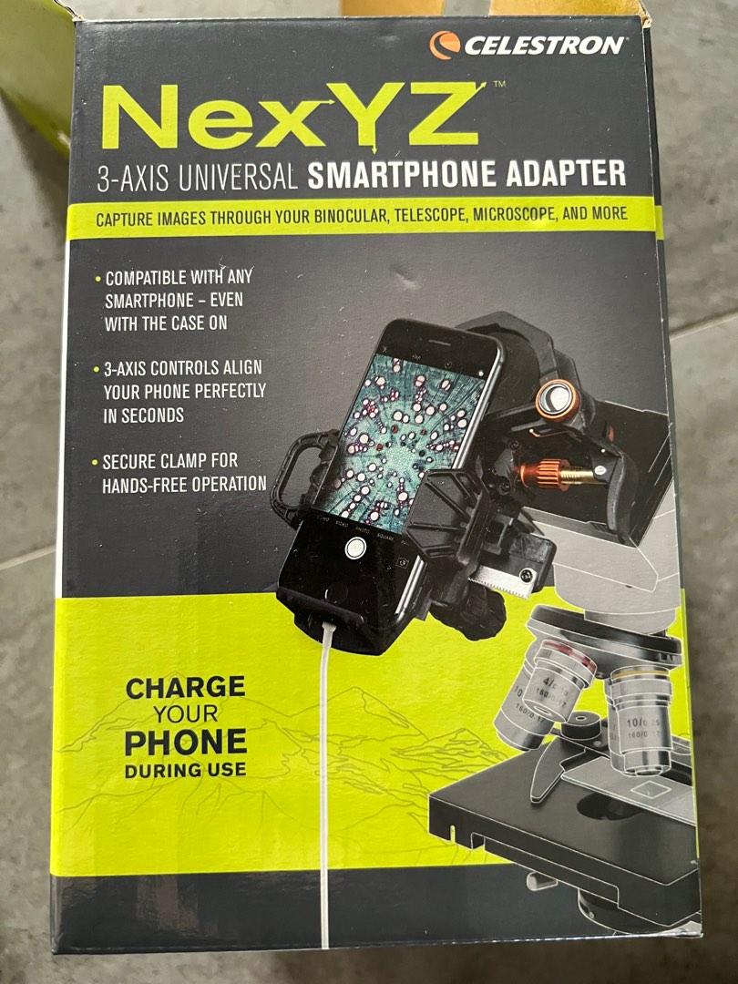 CELESTRON NexYZ 3AXIS UNIVERSAL SMARTPHONE ADAPTER FOR BINOCULARS TELESCOPE MICROSCOPE