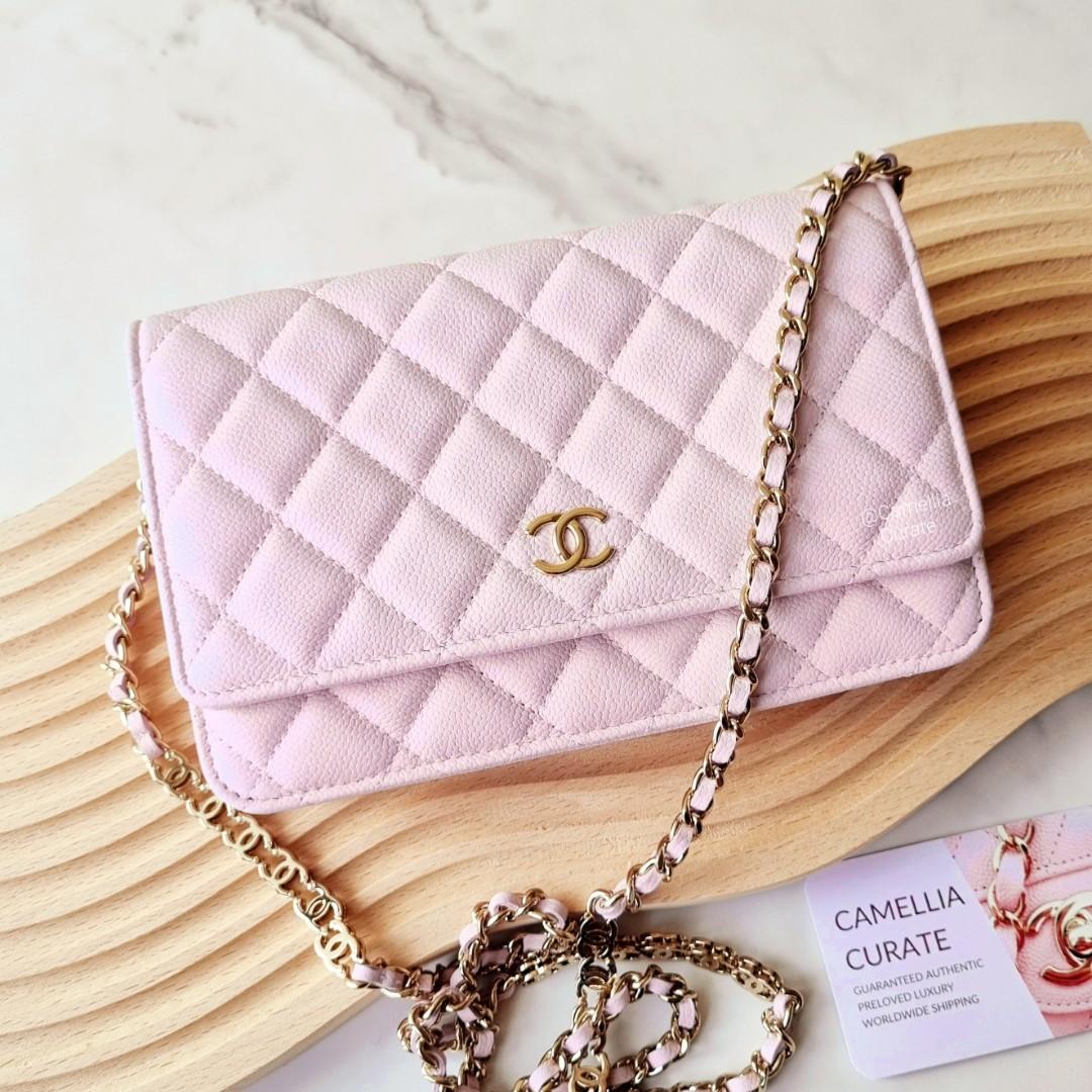 Chanel 22p Baby Pink Caviar WOC Wallet on Chain, Luxury, Bags & Wallets on  Carousell