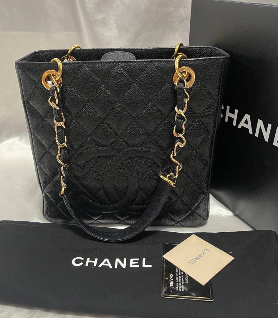 Chanel excellent condition pst petite small shopping tote, Luxury