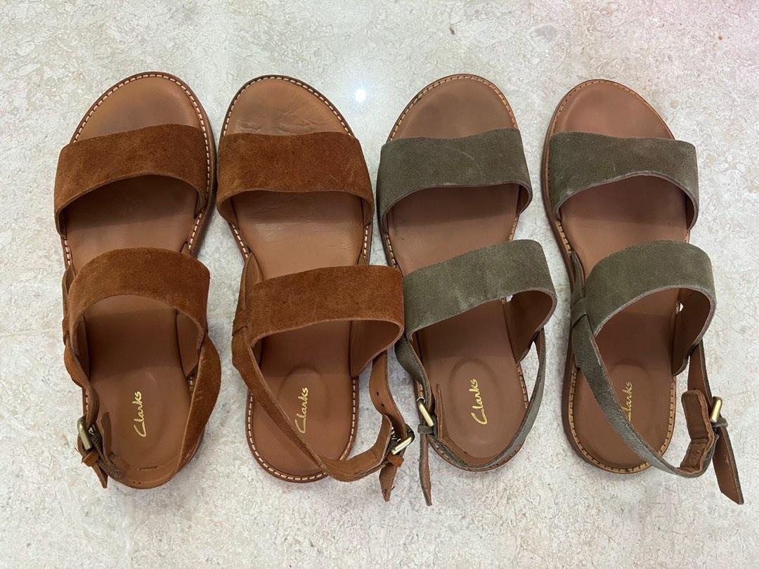 Clarks toe on sale loop sandals