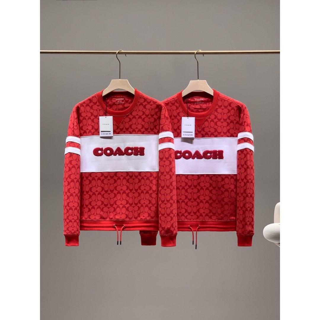 Coach Womens Red Signature Sporty Sweatshirt, Women's Fashion, Tops,  Longsleeves on Carousell
