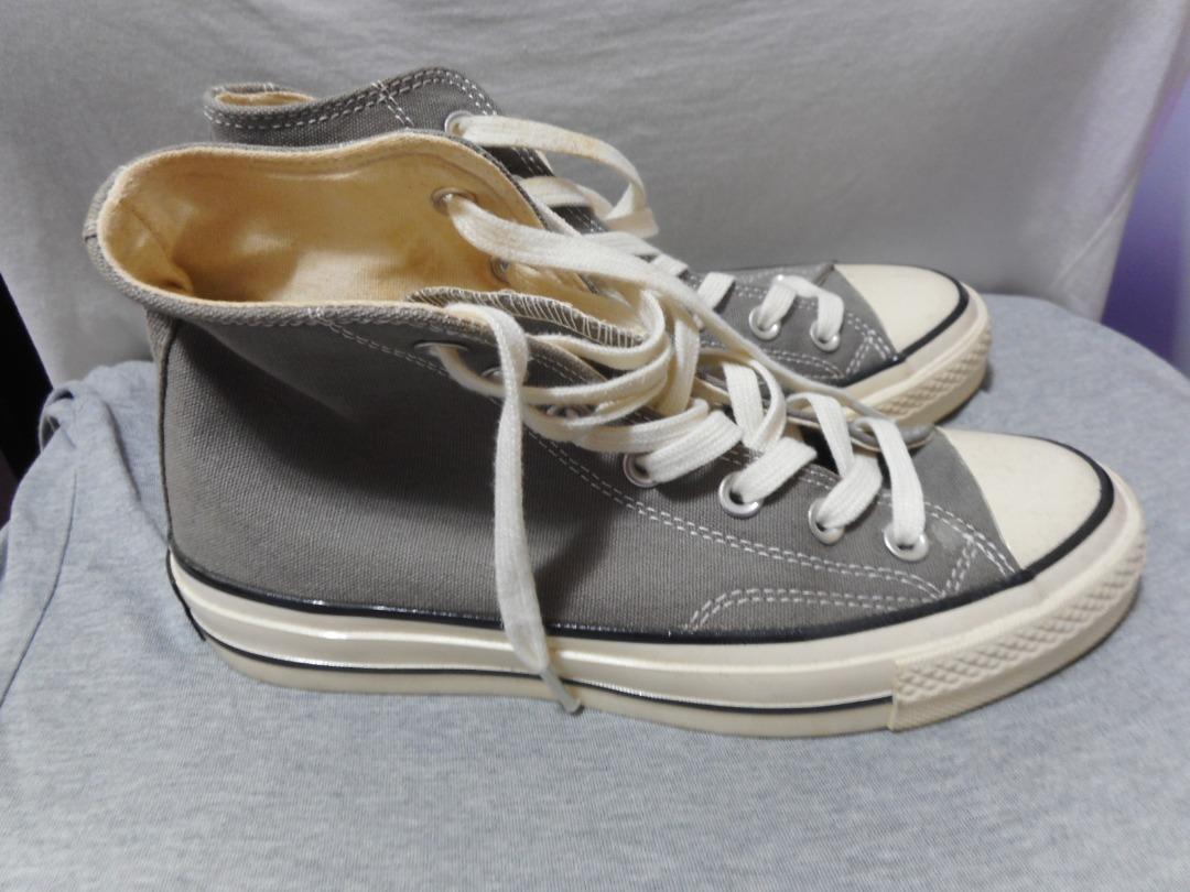 Mens grey on sale high top converse