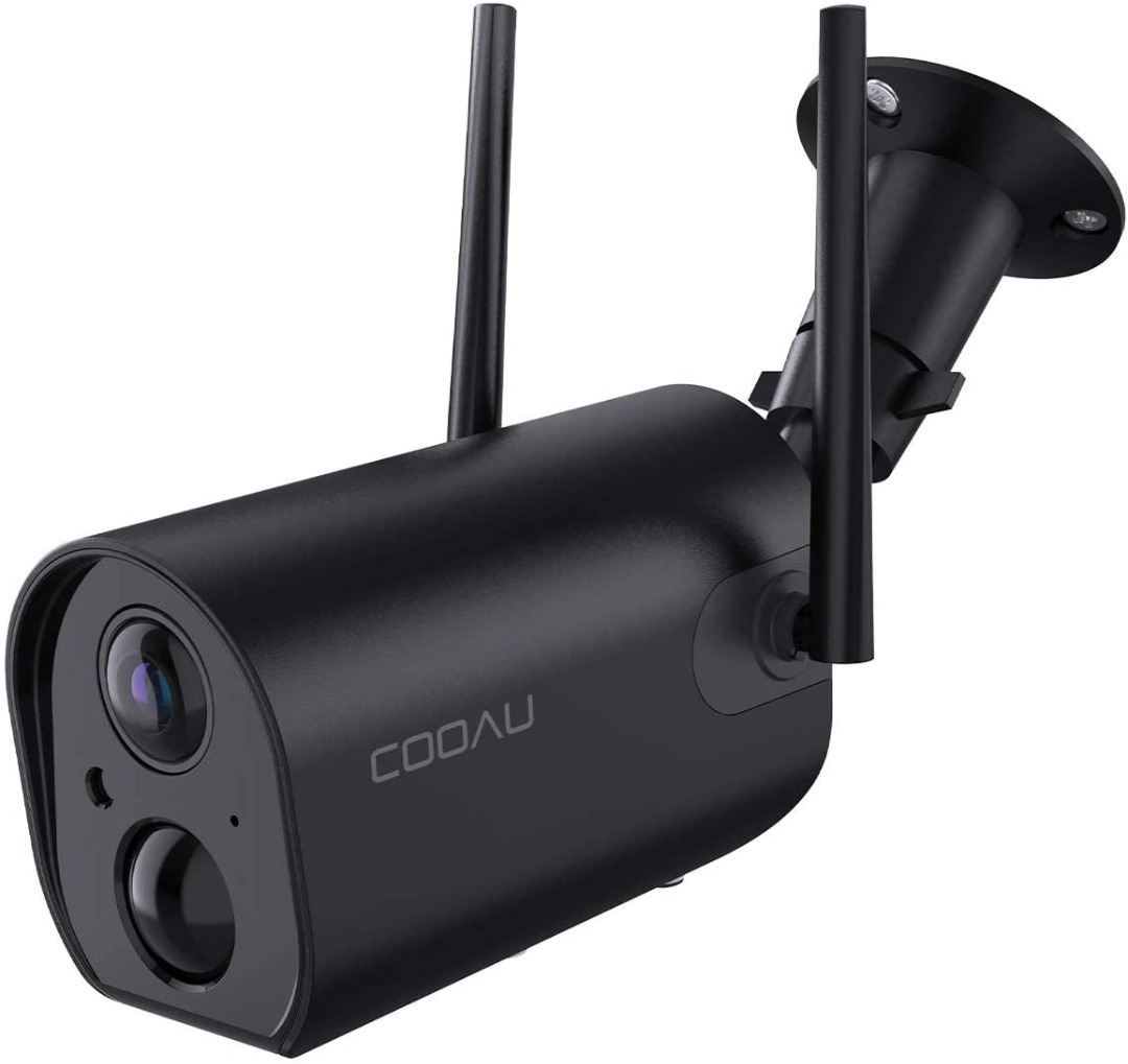 "COOAU Wireless Security Camera Outdoor, Lager Capacity 15000mAh