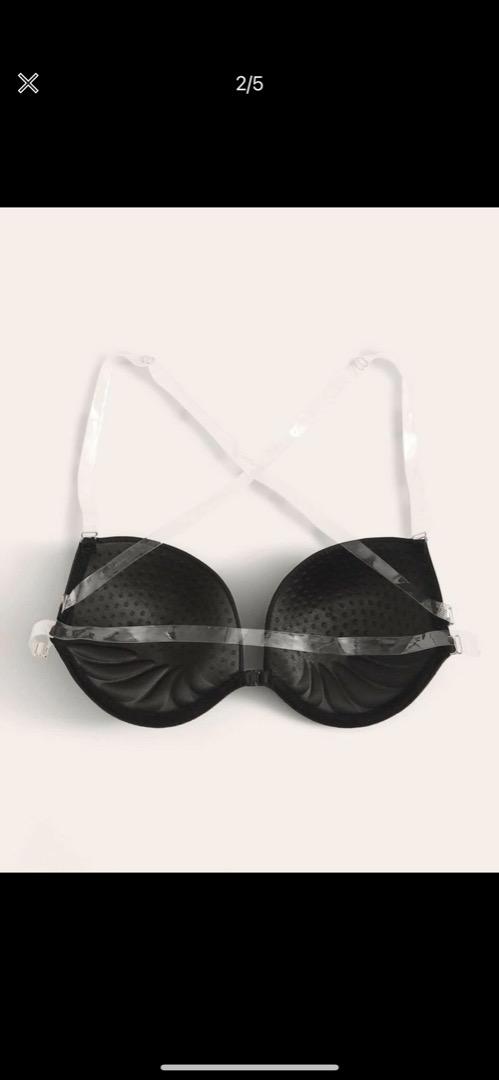 Clear Strap Underwire Bra