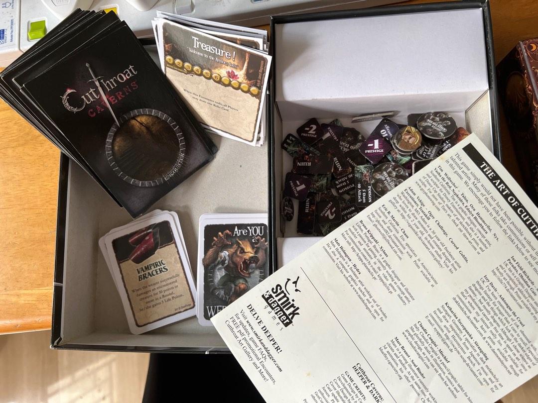 Cutthroat Caverns Board Game + Extension, Hobbies & Toys, Toys & Games