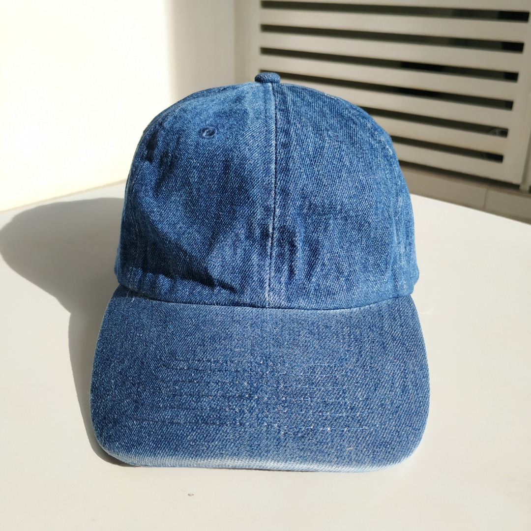 TEXAS EST 1845 Dad Cap Blue Jean Denim Hat Adjustable Embroidered