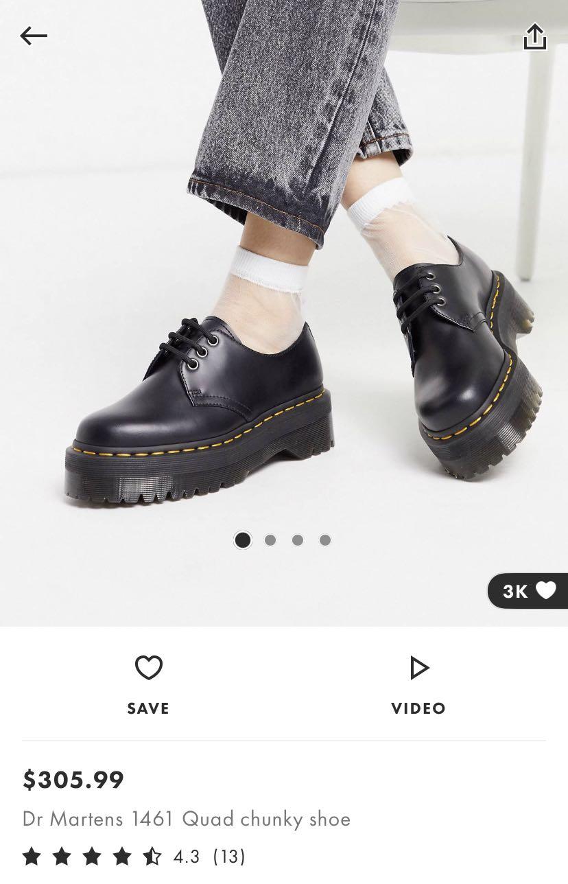 Dr Martens 1461 Quad Chunky Shoe Women s Fashion Footwear