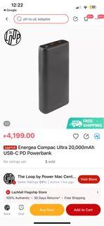 Energea Ultra Compac 20,000mAH