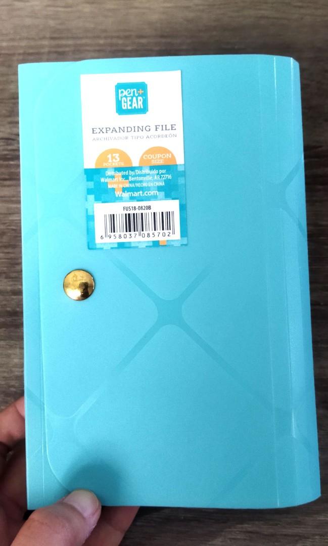 Expanding Accordion File Organizer Coupon size with sticker labels