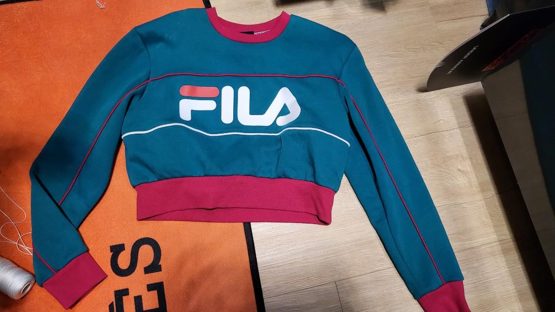 Fila crop sweater best sale