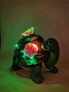 Floral  Turtle solar powered LED