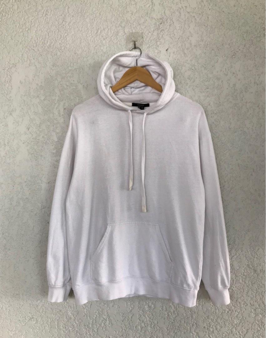 Forever21 plain white hoodie