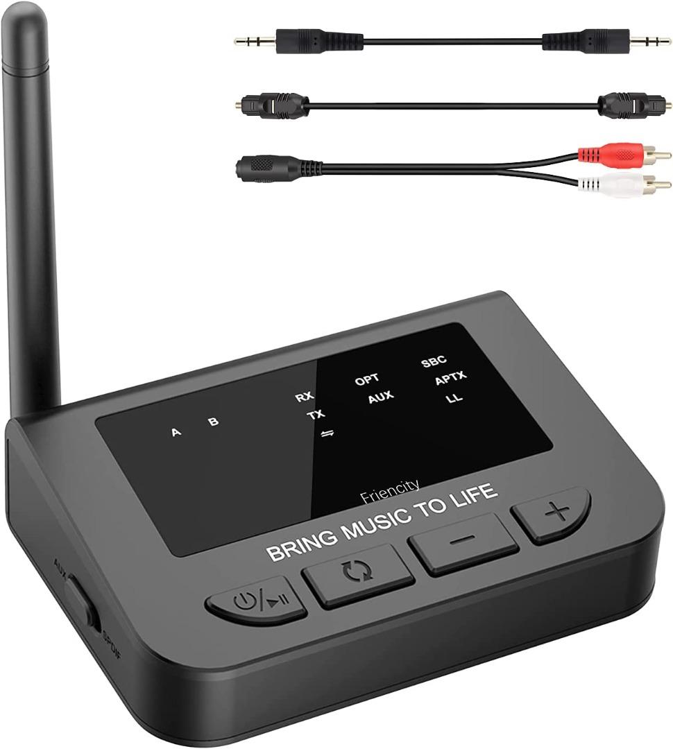 Friencity Long Range Bluetooth 5.0 Transmitter Receiver for TV