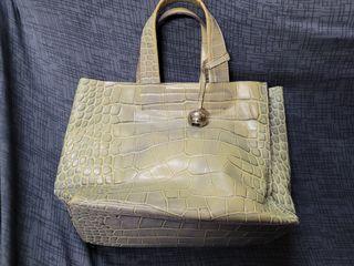 FURLA made in Italy croc skin handbag