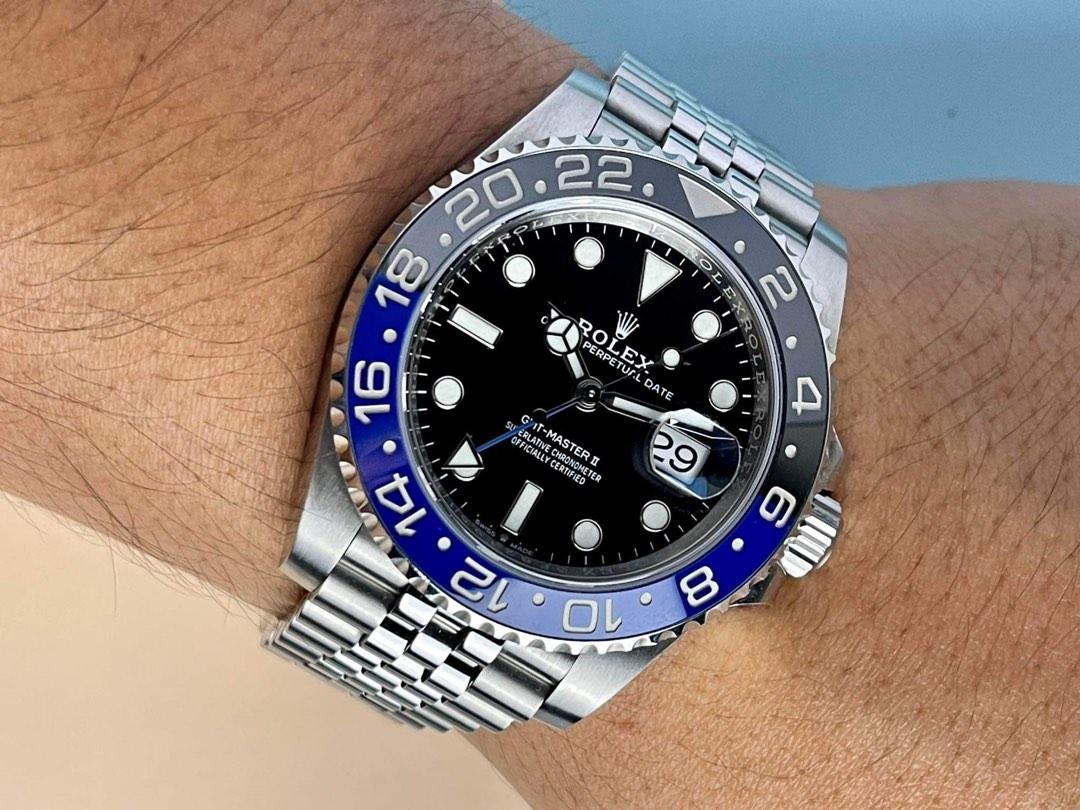 GMT Master II "Batgirl" 2021 (Category: Luxury Watches) located in Pasig City. Submitted by Watchaholics (Listing ID 1187569357, Image 3). Description: GMT Master II Batgirl Reference 126710BLNR 2021 , Local AD 40mm, 70hr power reserve 9.5/10 like new condition Full set P1,280M .