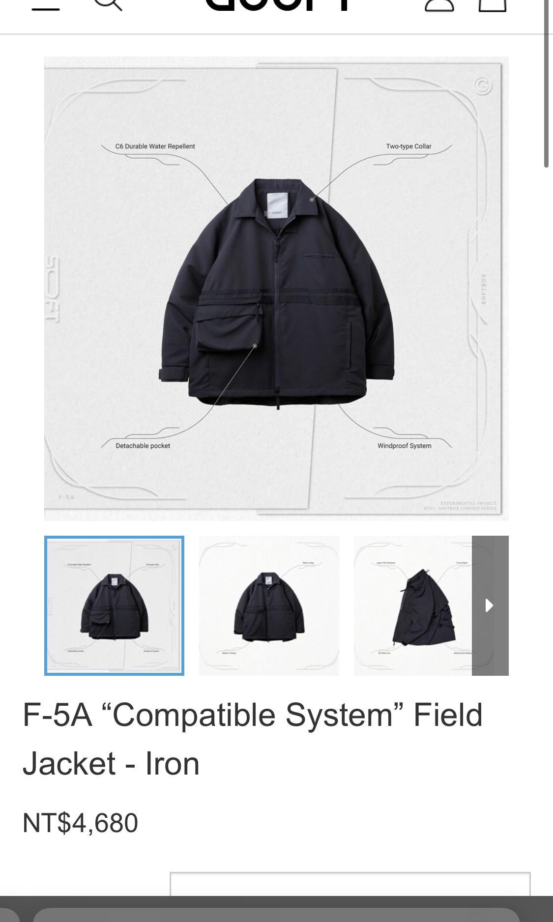 Goopi F-5A “Compatible System” Field Jacket - Iron 售出