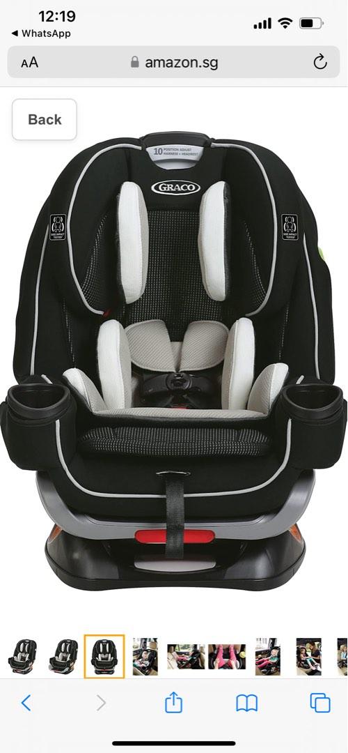 Graco 4Ever Extend2Fit 4 in 1 car seat Babies Kids Going Out