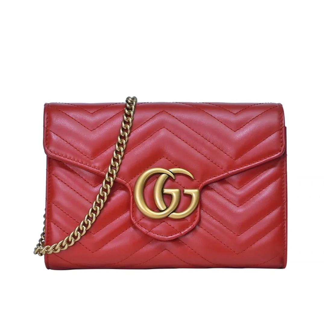 Gucci leather wallet on a chain Clearance