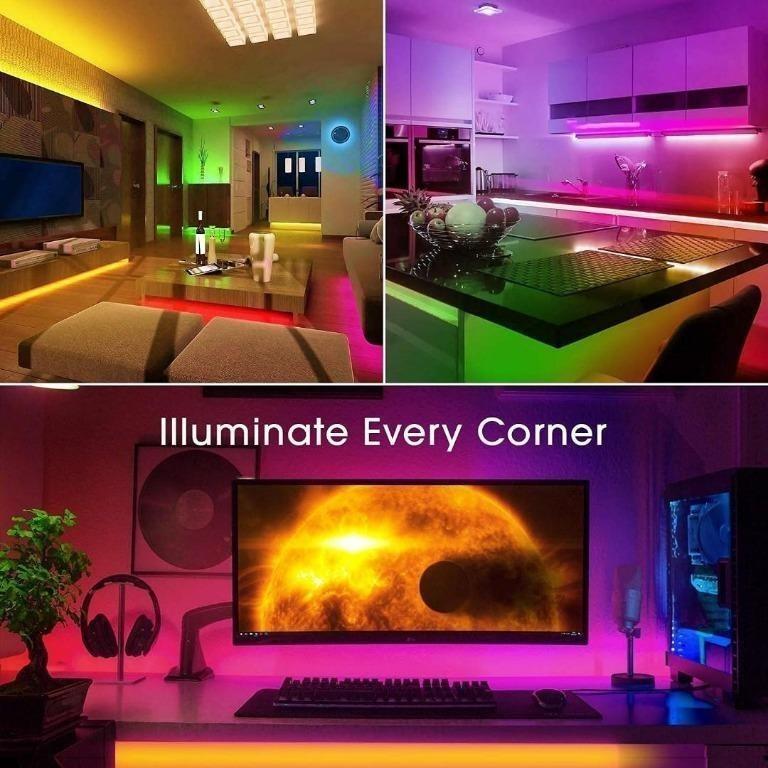 GUSODOR 15M (50ft) 7.5mx2 LED Strip Lights UltraLong RGB Strips 5050